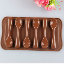 Forma de colher de silicone molde de bolo de chocolate fondant ferramentas decoração bakeware cupcake baking moldes geléia molde de gelo ferramenta de cozimento 2024 - compre barato