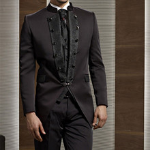 2020 смокинг для жениха, шоколадный двубортный Свадебный костюм для жениха, мужской костюм для лучшего мужчины, костюм для жениха (пиджак + брюки + галстук + жилет) 2024 - купить недорого
