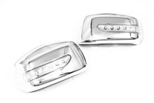 Chrome Side Mirror Cover Trim Mirror Decoration with LED for Nissan Tiida / Versa / Latio 05-11 2024 - buy cheap