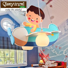 Qiseyuncai Children's room, cartoon,Aircraft  led, chandelier, personality, simple boy, study, bedroom, lamps and lanterns 2024 - buy cheap