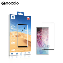 Mocolo 3D изогнутый полный экран 9H закаленное стекло для Samsung Galaxy Note 10 PLUS стеклянная пленка полное покрытие Защита экрана для Note10 2024 - купить недорого