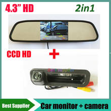 CCD HD Car rear view parking backup camera for Ford Focus 2012 2013 focus 2 focus 3 + 4.3" car rearview mirror monitor TFT LCD 2024 - buy cheap