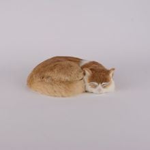 Simulation yellow cat polyethylene&furs cat model funny gift about 27cmx20cmx6cm 2024 - buy cheap