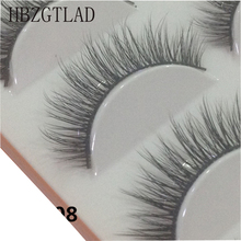 HBZGTLAD 50 Pairs 3D Handmade Fake Eyelashes Natural Long Thick Daily Makeup Thick Cross Eyelashes Eye Lashes 2024 - buy cheap