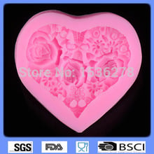 Molde de silicona para decoración de pasteles, herramientas de arte de amor, Chocolate, Fondant, rosas, bricolaje 2024 - compra barato