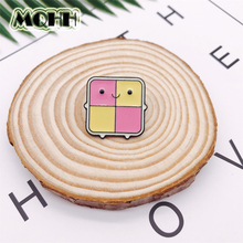Creative Cartoon Pink Yellow Fun Expression Enamel Alloy Brooch Badge T-shirt Bag Pin Sweet Accessories Jewelry Gifts For Kid 2024 - buy cheap