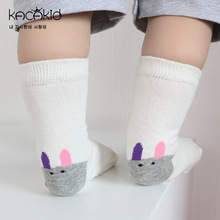 Kacakid 10pairs/lot New Spring Baby Socks Newborn Boys Girls Cute Toddler Anti-slip Socks Cartoon Ears Unisex Cotton Socks 2024 - buy cheap