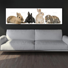 painting wall picture art prints rabbit on canvas and posters no frame Art picture wall home decoration art wall picture canvas 2024 - buy cheap