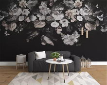 Beibehang personalizado papel de parede 3d mural fotos europeu retro nostálgico pintados à mão flores tv fundo da pintura decorativa 2024 - compre barato