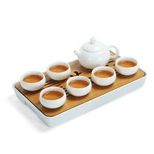 Высококачественный поднос для чая из искусственной керамики, Меламиновый чайный набор, квадратный поднос для хранения воды, дорожный портативный Подарочный поднос 2024 - купить недорого