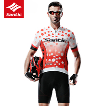 Santic Cycling Jersey Men Summer Pro Team MTB Road Bike Jersey Short Sleeve Breathable Bicycle Jersey Maillot Ciclismo 2024 - buy cheap