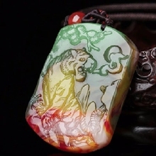 Xinjiang chicken Stone Tiger necklace jade pendant 2024 - buy cheap