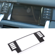 Panel de pantalla de navegación GPS para coche, marco de decoración de estilo de fibra de carbono ABS, para Land Rover Discovery Sport 2015-2017 2024 - compra barato