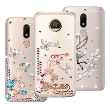 Luxury clear Diamond cases For Motorola Power one p30 play note G4 X4 Z Z2 Force E5 E4 G5 G4 G6 G5S Plus Z2 Z3 Z P40 Play covers 2024 - buy cheap
