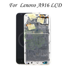 5.5" For Lenovo A916 LCD Display Touch Screen Digitizer Assembly With Frame Replacement Parts 2024 - buy cheap