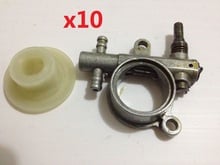 10 Set 2500/3800 Chainsaw Spare Parts Oil Pump with Worm Drive Gear Fit For Chain Saw 25CC/38CC High Quality Wholesale low price 2024 - buy cheap