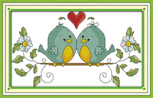 Наборы для вышивки крестиком DMC 14CT 11CT с принтом в виде любимых птиц, наборы для вышивки, домашний декор 2024 - купить недорого