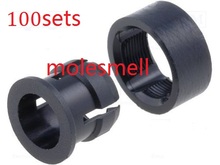 100pcs 5mm suporte de led preto plástico painel de exibição + 100pcs anel de 5mm 2024 - compre barato
