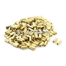 200 Pcs M3 x 10mm Female Thread Hex Head Brass Standoff Hexagonal Nut Spacer 2024 - buy cheap