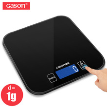 New 15kg GASON C1 Digital Kitchen Scale Electronic Food Scale Tempered Glass Weighing Scale LCD High Precision Measuring Tools 2024 - buy cheap