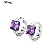 Free Shipping Crystal Stone 925 Sterling Silver Clip Earrings Allergy Free Women Earrings Pendientes Plata Brincos 2024 - buy cheap