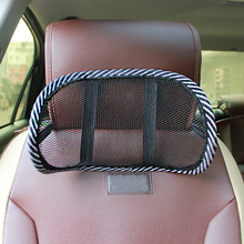 1pc Mini Car Seat Chair Back Support Massage Cushion Mesh Lumbar Back Brace Headrest Pillows Car Seat Pillow 2024 - buy cheap