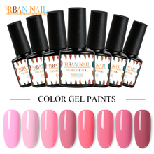 RBAN NAIL Nail Gel Pink Polish 7ml UV LED Nails Art Design Semi Permanent Hybrid Gel For Nail Manicure Soak off Gel Lacquer 2024 - buy cheap