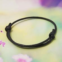 50pcs Adjustable Black Wax Cord Bracelet Making, Diameter: 50~75mm,  2mm 2024 - buy cheap