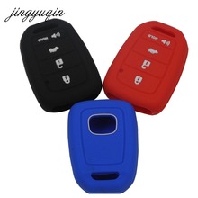 jingyuqin 30PCS/LOT SILICONE CAR KEY FOB COVER CASE FOR HONDA ACCORD CIVIC CRV JAZZ HR-V HRV Vezel 2015 2016 REMOTE WITH HOLD 2024 - buy cheap