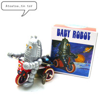Classic Robot Tin Wind Up Clockwork Toys Electric Baby Robot Wind-up Tin Toy For Children Adults Educational Collection Gift 2024 - buy cheap