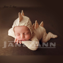 Jane Z Ann Newborn Photography Clothing baby Dinosaur Uniforms + Hat Set new arrival studio shooting outfits 2024 - buy cheap