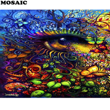 Full Square/Round Drill 5D DIY Diamond Painting "beautiful eyes" 3d Embroidery Cross Stitch Mosaic flower Landscape Home Decor 2024 - buy cheap