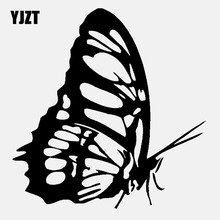 YJZT 13.5CM*14CM Beautiful Butterfly Decal Vinyl Car Sticker For Art Black/Silver C24-0359 2024 - buy cheap