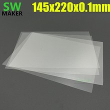 Lámina de repuesto FEP de 145x220mm y 0,1mm de espesor, película de ptfe de 0,1mm de espesor para duplicador Wanhao 7 D7/Photon, 4 Uds. 2024 - compra barato