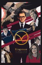 Decoración de casa Kingsman el círculo de Oro 4-seda arte etiqueta de la pared de decoración regalo 2024 - compra barato