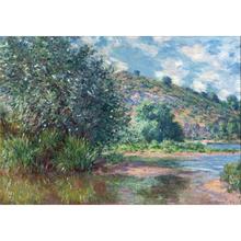 Handmade oil painting reproduction of Claude Monet High quality Landscape at Port-Villez2 Living room decor 2024 - buy cheap