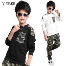 2018 Autumn Boys Clothing Sets Camouflage Clothes Sets For Boy Teenager Tracksuit Children Sports Suits 2024 - buy cheap