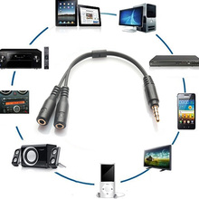 Adaptador de Audio estéreo macho a 2 hembra, 3,5mm, micrófono Y adaptador de Cable divisor 2024 - compra barato