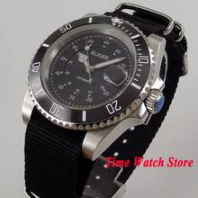 Bliger Luxury Quality 40mm waterproof dive pilot nylon black dial date luminous sapphire Automatic mechanical wrist watch men 2024 - buy cheap