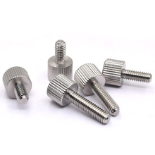 5Pcs M5 M6 Single knurled head hand screw round thumb screws handle bolts Nickel plated 8mm-20mm Length 2024 - buy cheap
