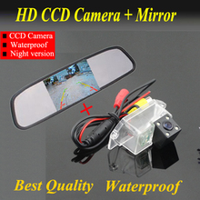Автомобильный зеркальный монитор Full HD 4,3 дюйма, ЖК TFT + Автомобильная камера заднего вида для парковки, резервная камера для Mitsubishi Lancer, ночное видение, заводская цена 2024 - купить недорого