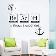Vinyl Wall Decal Beach Style Quote Relax Marine Sea Stickers Vacation Sofa Background Decoration Living Room Bedroom A113 2024 - buy cheap
