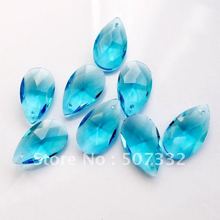 Free Shipping! Wholesale AAA Top Quality 22mm 6106 Crystal Almond/pear Pendant lake blue colour 50pcs 2022 - buy cheap
