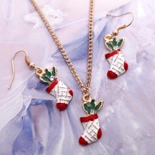 MINHIN-Conjunto de joyería de cadena de oro, pendientes de árbol de Navidad, collar, gran oferta, Año Nuevo 2024 - compra barato