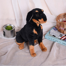Nuevo juguete de estilo alrededor de 44cm en cuclillas Rottweiler simulación juguete de peluche de perro muñeca suave regalo de Navidad w1001 2024 - compra barato