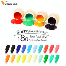 #50638  Venalisa High quality led painting gel soak off 180 colors gel lacquer 5ml manicure color Painting gel Lacquer Varnish 2024 - buy cheap