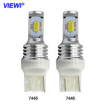Viewi 2pcs T20 7440 W21W W21/5W 7443 LED Signal Brake Stop Bulb 12v 24v 72w auto truck car Back-Up bulbs Daytime Running lights