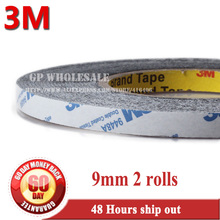 2x 9mm* 50 meters 9448 BLACK Double Sided Adhesive Tape Sticky for Mobilephone LCD /Screen /Touch Dispaly /Housing /LED 2024 - buy cheap