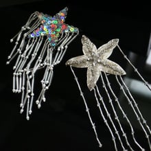 1pc rhinestone embroidery star tassel patches for clothing Embroidered sequin patch for clothes Sewing applique parches 2024 - buy cheap