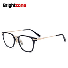 Brightzone comércio exterior quente vender estrela com óculos de quadro arquivos altos puro titânio óptica masculino feminino planície 2024 - compre barato